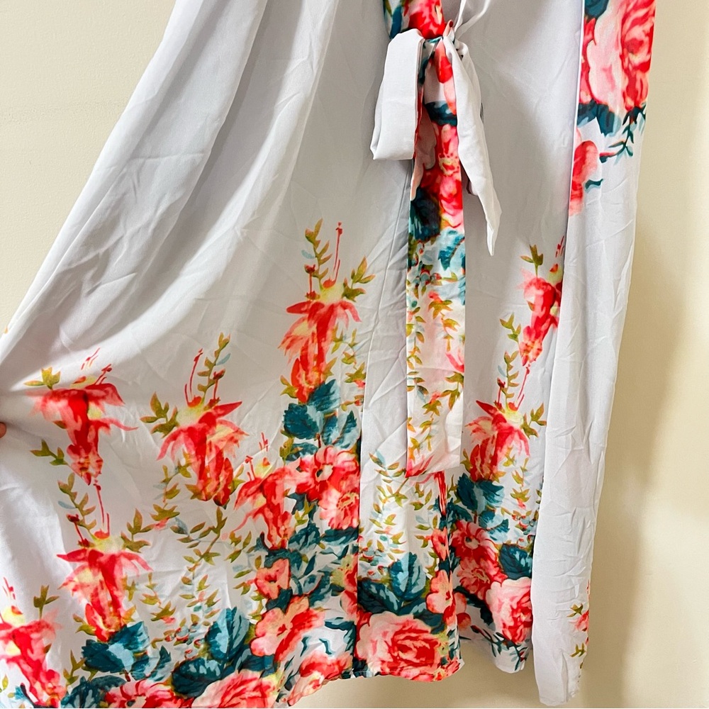 PL Gianni bini cold shoulder Floral maxi dress Size XS (Sleeves Altered) - Picture 5 of 14